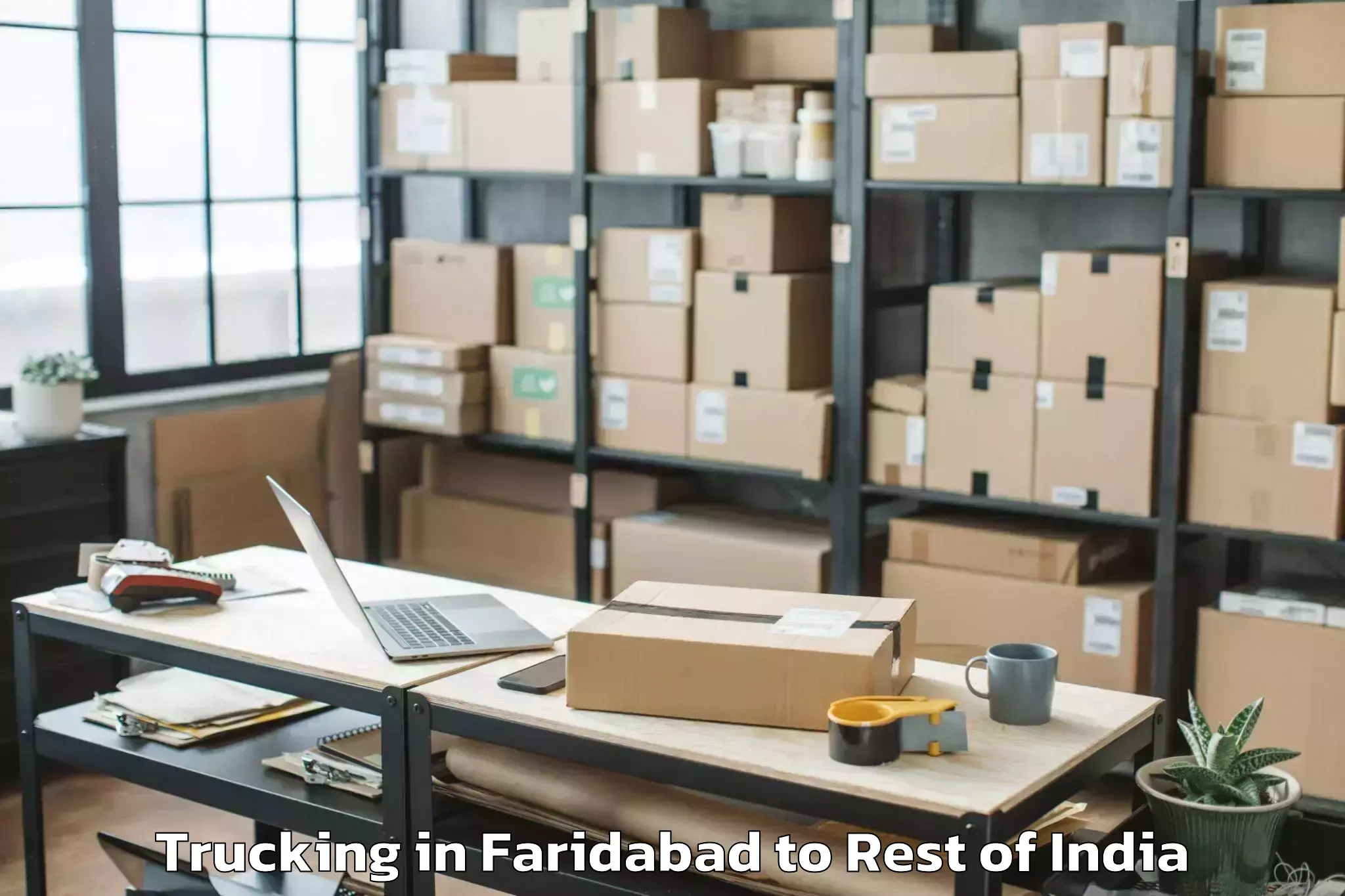 Reliable Faridabad to Bandlaguda Jagir Trucking